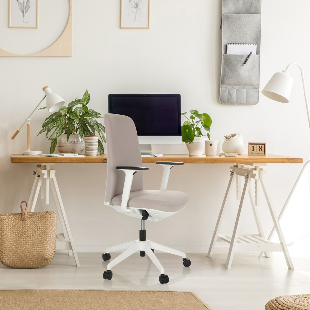 Profi Bürostuhl aus Stoff, Beige - Maisons Du Monde