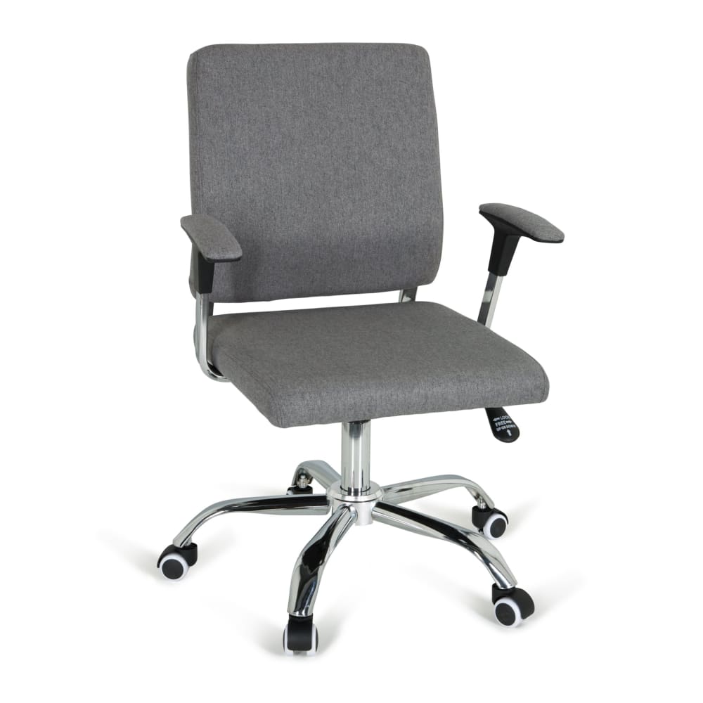 hjh OFFICE Home Office Chefsessel aus Stoff, Dunkelgrau - Stoff