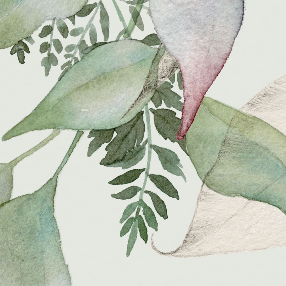 Papier peint esprit nature, vert clair 300 x 250cm — vue 4