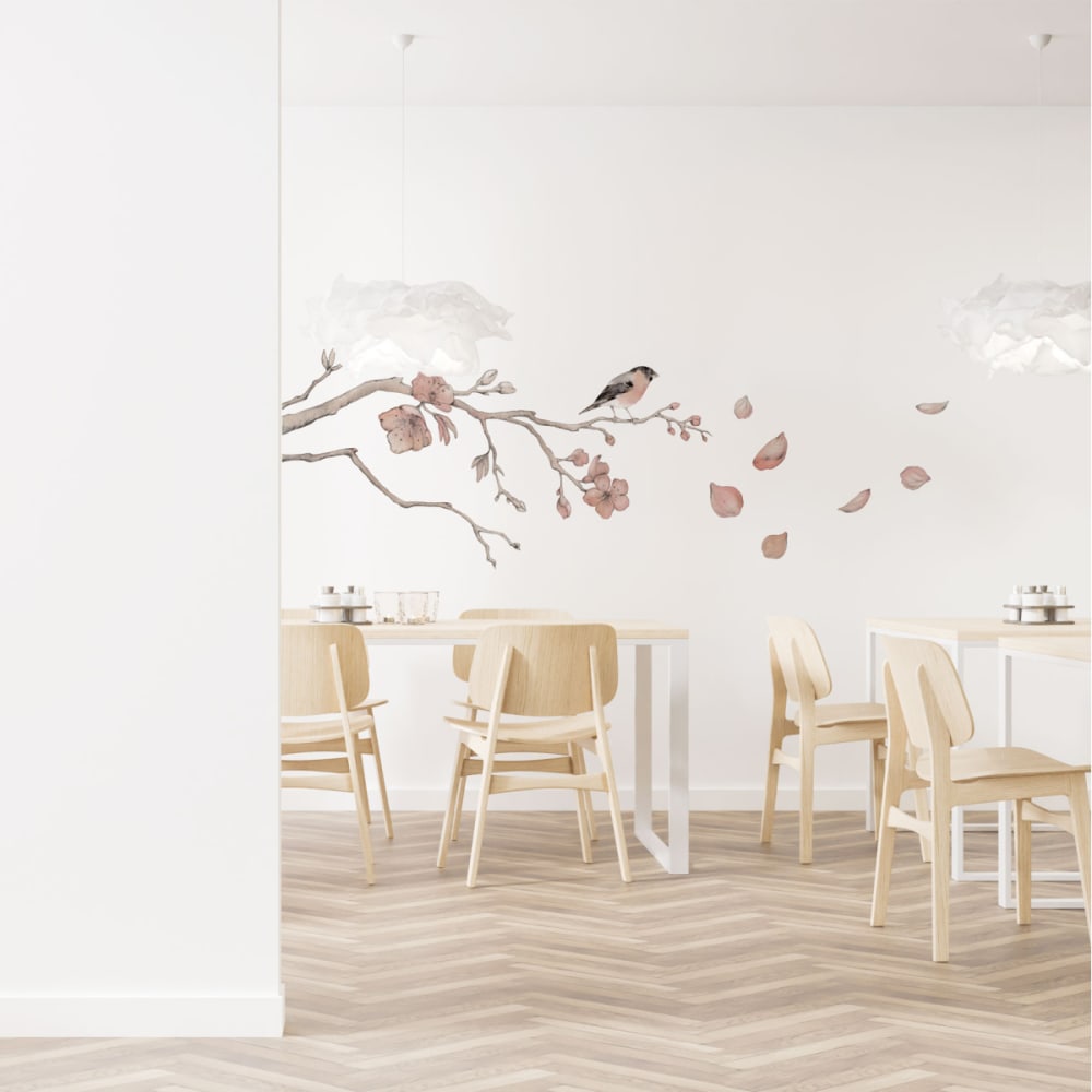 Papier peint panoramique cerisier beige 150x250cm-made in france