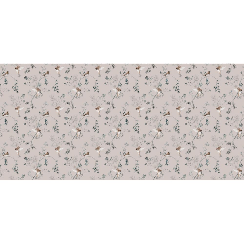 Papier peint moineaux du japon, gris clair 225 x 250cm — vue 3