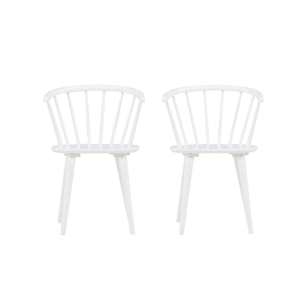 lot de 2 chaisess en - blanches