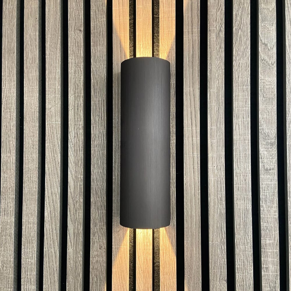 Applique murale ronde led en métal bronze, 8 x 6,5 x 25 cm — vue 3