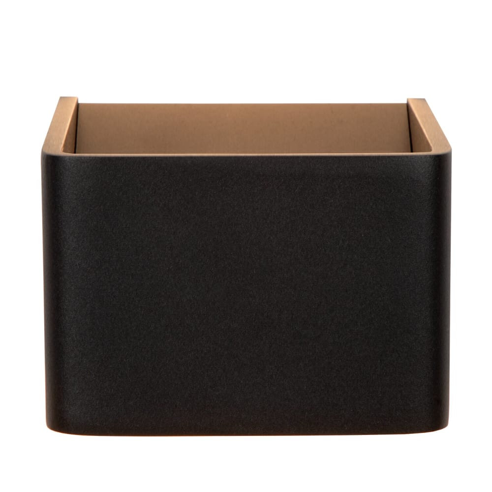 Applique murale rectangulaire en métal noir, 10 x 10 cm — vue 4