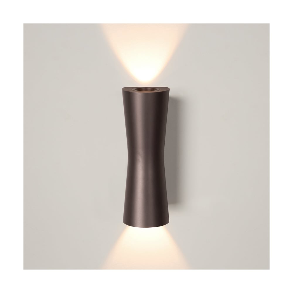 Atmooz Rechteckige Wandleuchte aus Metall, LED, 7x5x20, Bronze Kupfer Metall