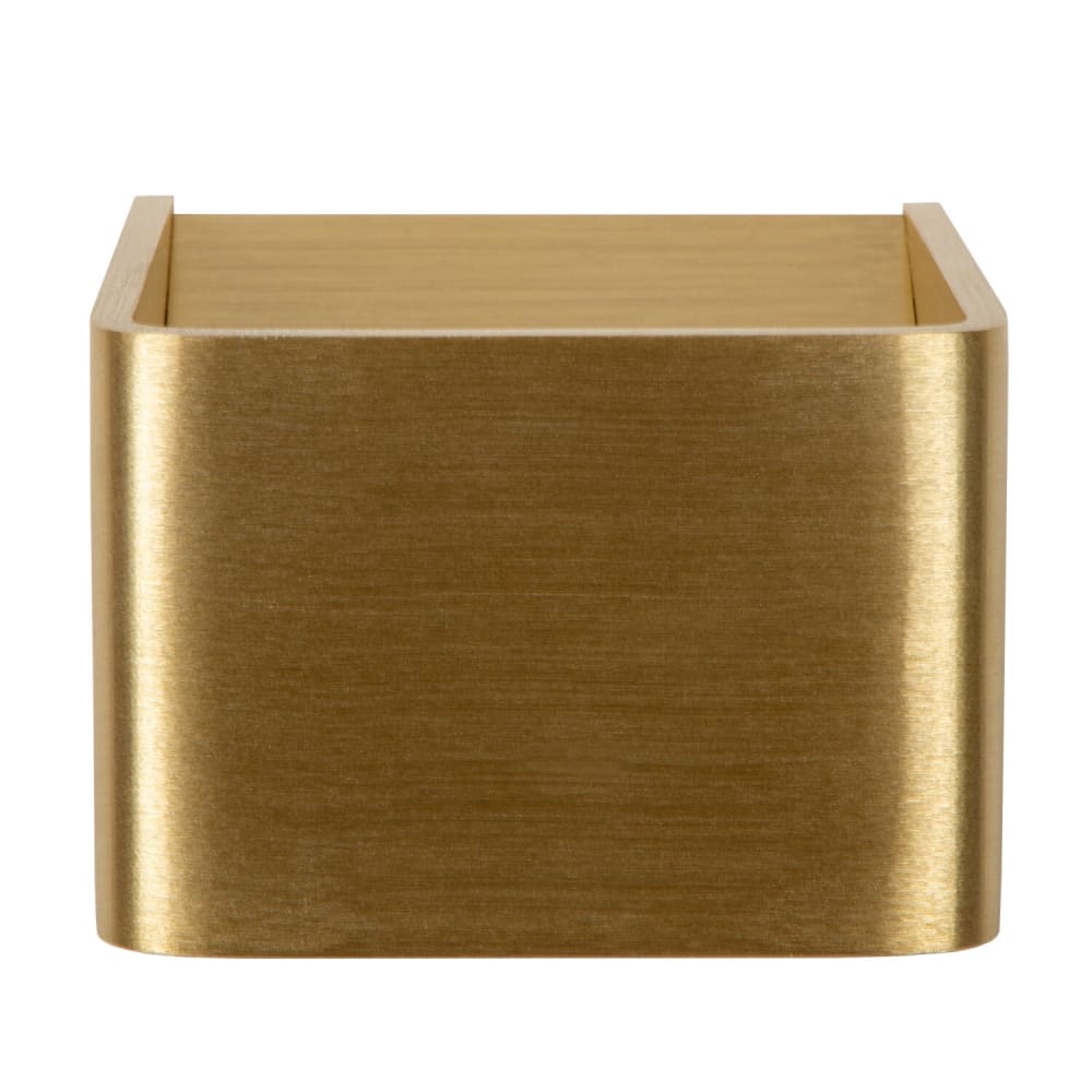 Rechteckige Wandleuchte aus Metall, 10x10, Gold Bronze - Maisons