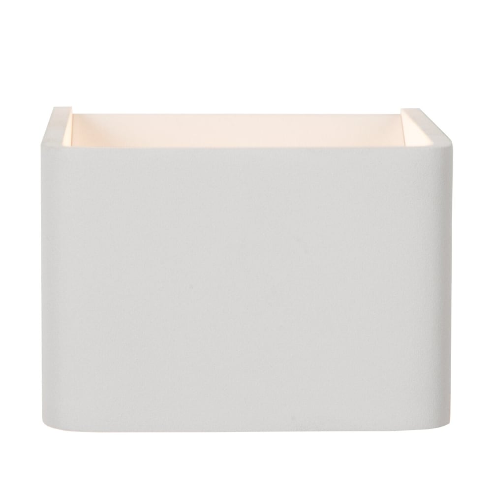 Applique murale rectangulaire en métal blanc, 10 x 10 cm — vue 4