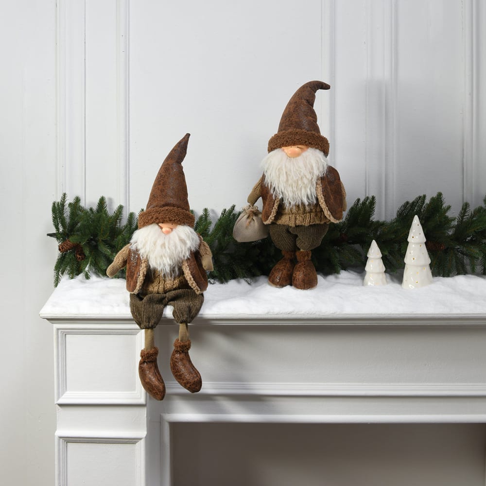 Figurine père noël décorative artificielle crème H60 - Maisons du Monde
