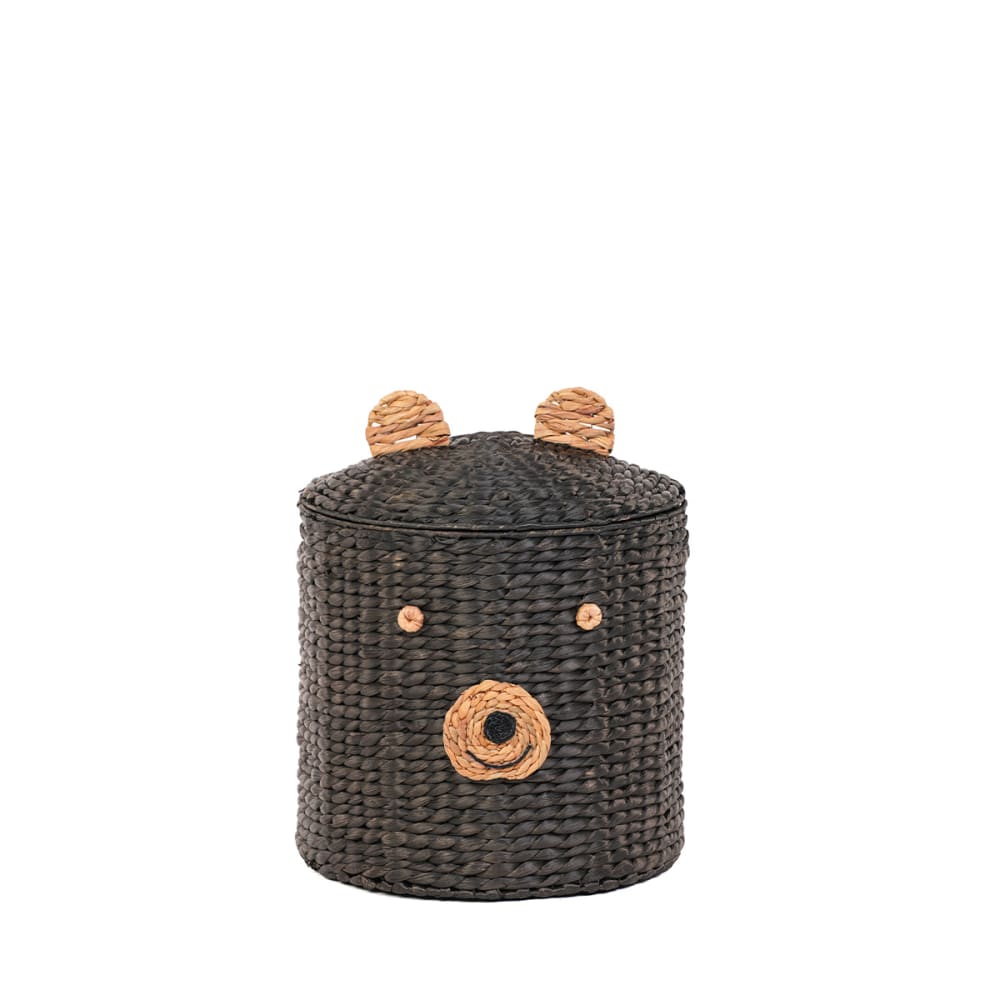 Maison Aubertin Panier noir Noir Fibres Naturelles - 52x52x42cm