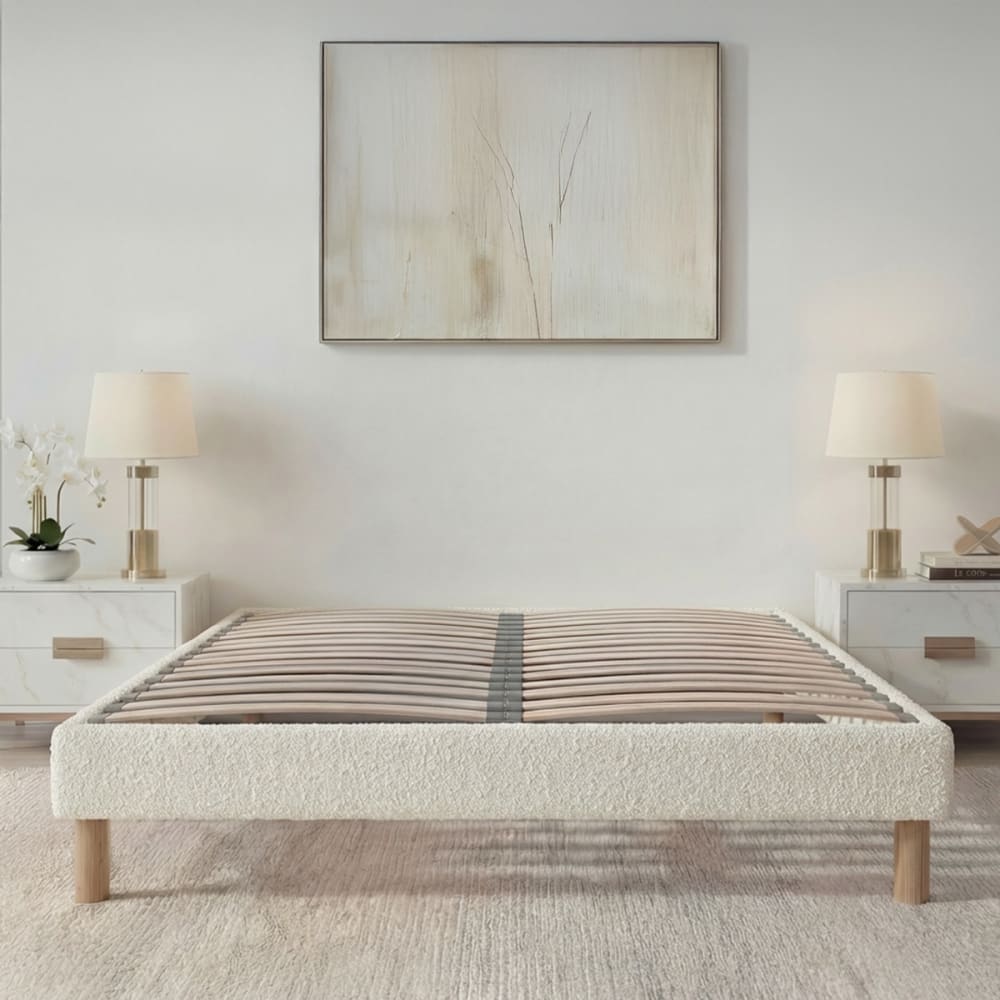 Sommier en kit blanc 180x200 - Maisons du Monde