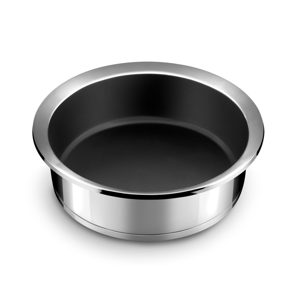Cuisinox Sautiertopf 24 cm mit keramischer Beschichtung aus Edelstahl 18/10 Silber Edelstahl