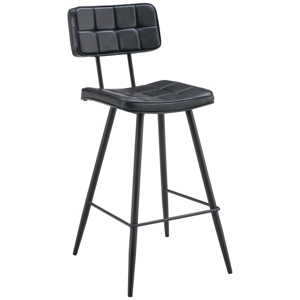 Lot de 2 tabourets de bar en simili noir - Maisons du Monde