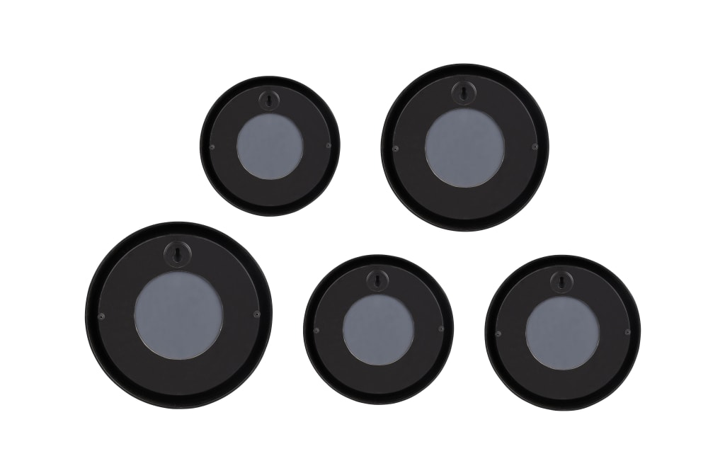 Miroir déco design en verre noir