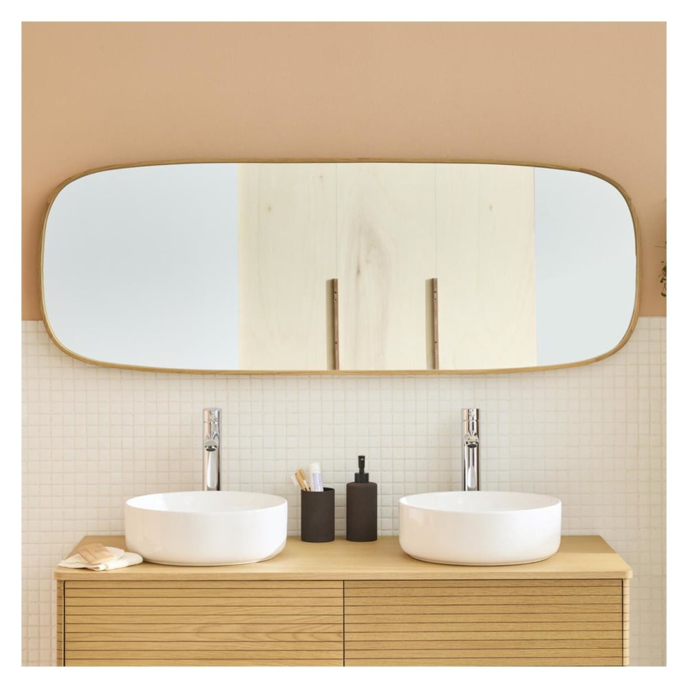 Miroir rectangulaire chêne 50x140 - Maisons du Monde