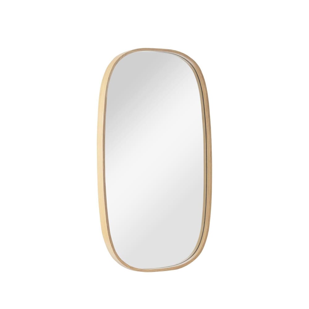 Miroir ovale chêne  40x70cm