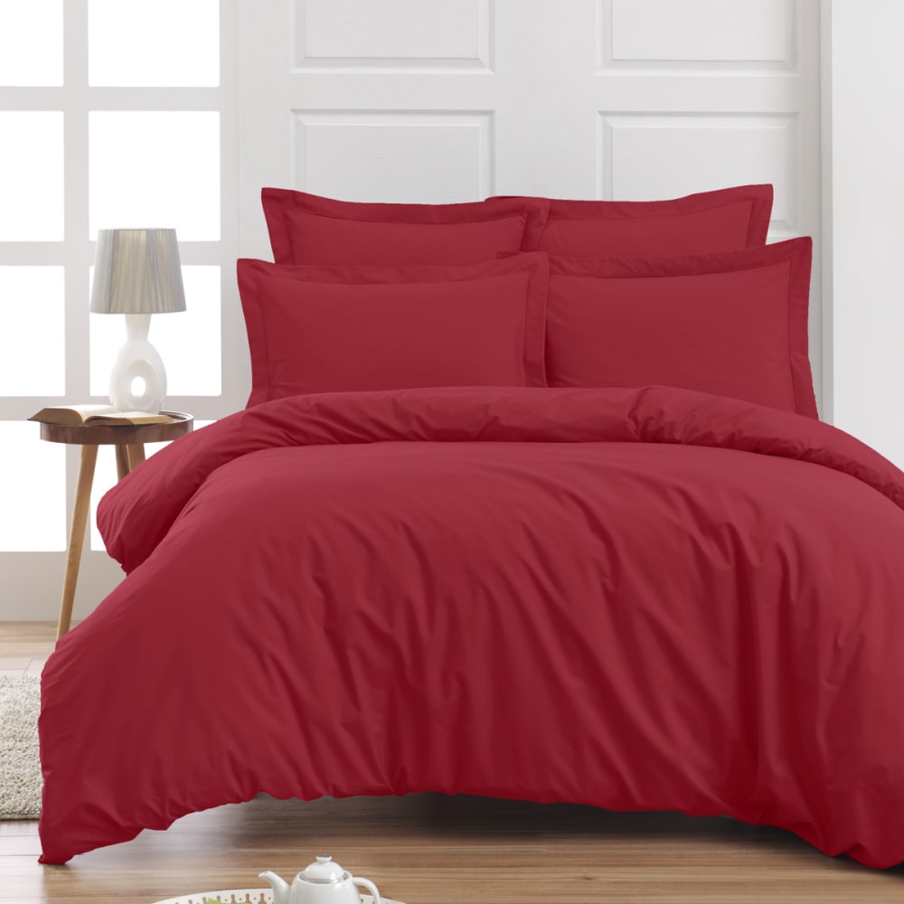 Drap housse en percale bonnet 40cm cardinal 140x200 cm — vue 4