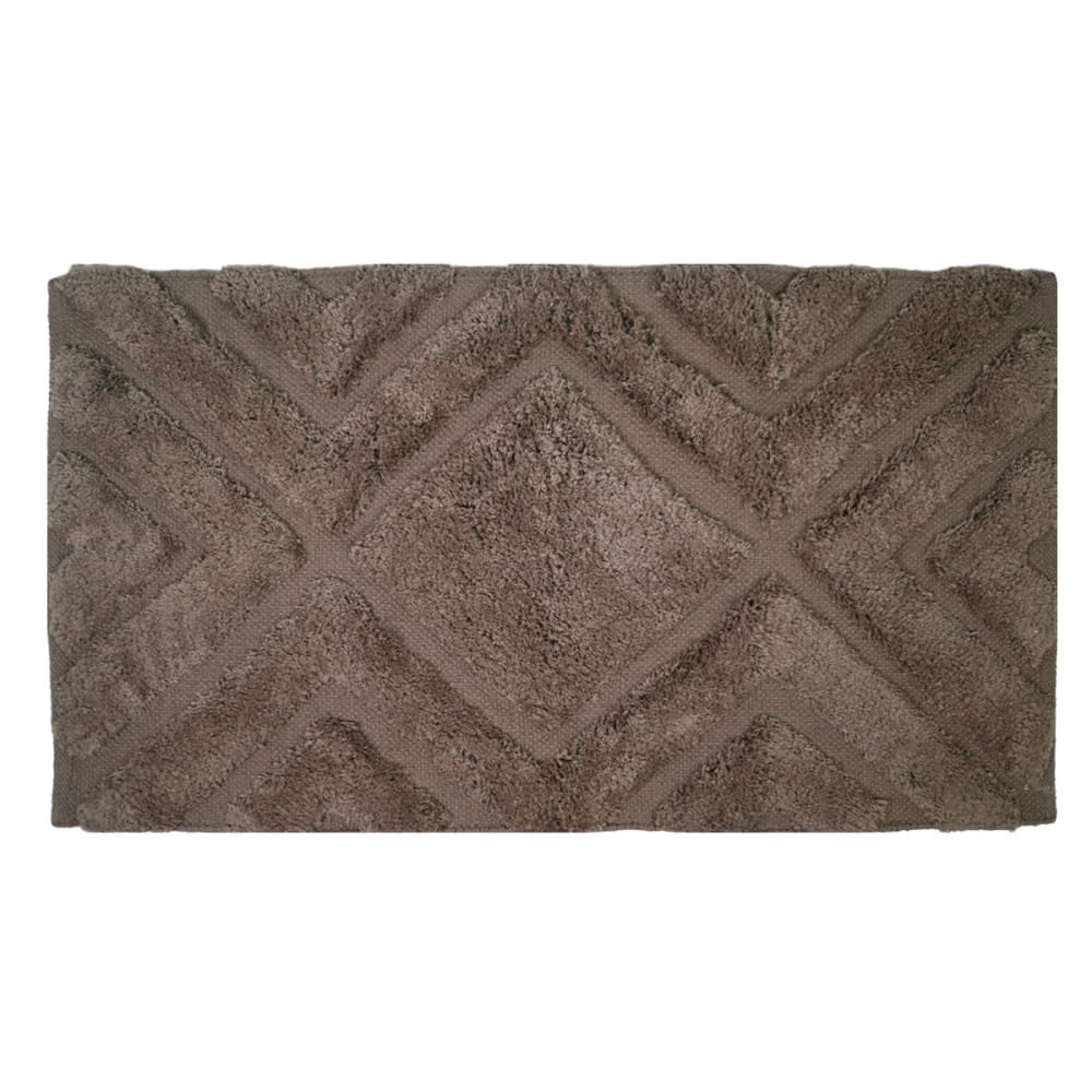 Ttapis de bain et descente de lit 1800 g/m² noisette 60x100 cm