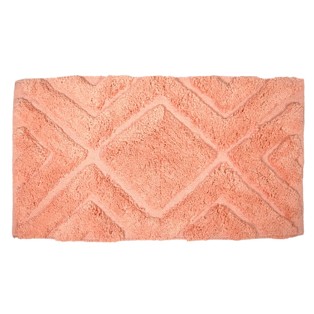 Ttapis de bain et descente de lit 1800 g/m² rose thé 60x100 cm