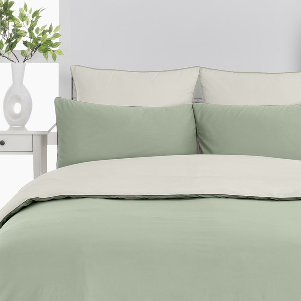 Hhousse de couette bicolore