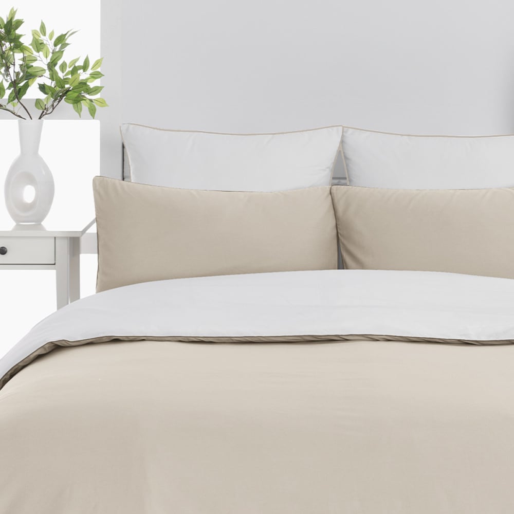 Hhousse de couette bicolore