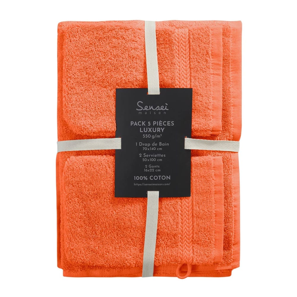 Ensemble de bain 5 pièces avec tapis corail — vue 4