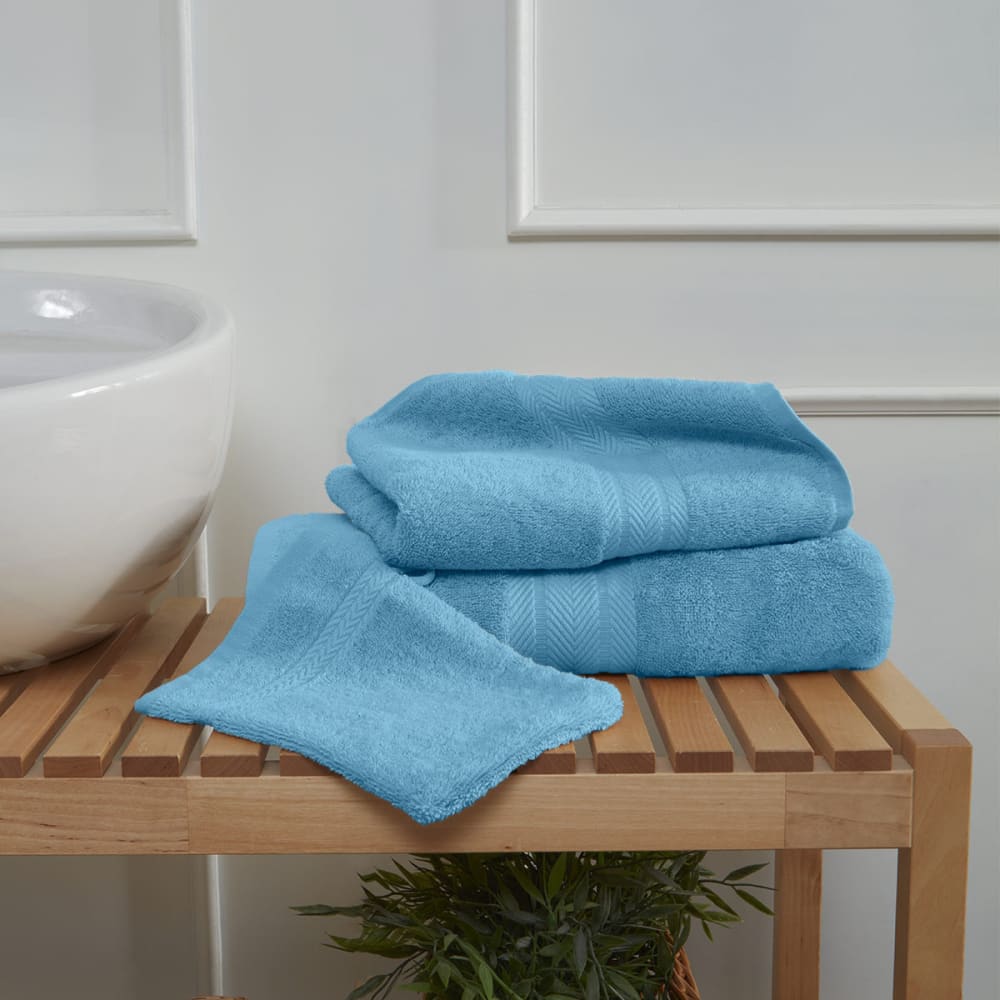 Ensemble de bain 4 pièces avec tapis cobalt — vue 4