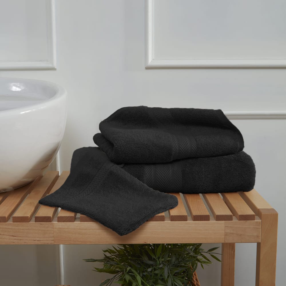 Ensemble de bain 4 pièces avec tapis noir — vue 4