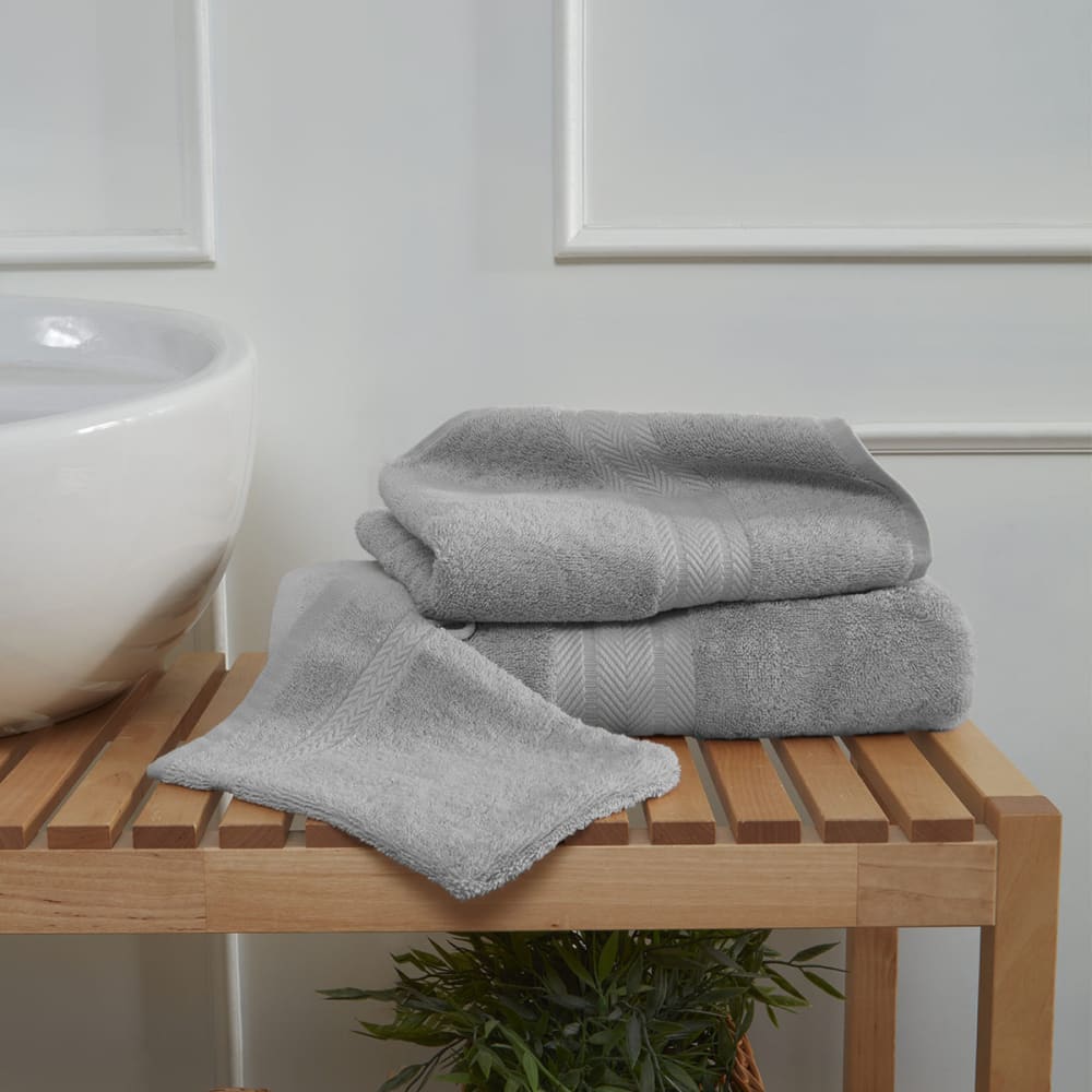 Ensemble de bain 4 pièces avec tapis gris perle — vue 4