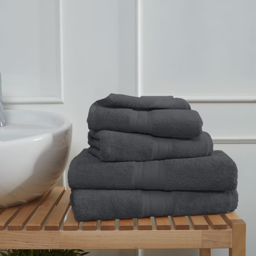 Ensemble de bain 5 pièces avec tapis anthracite — vue 4