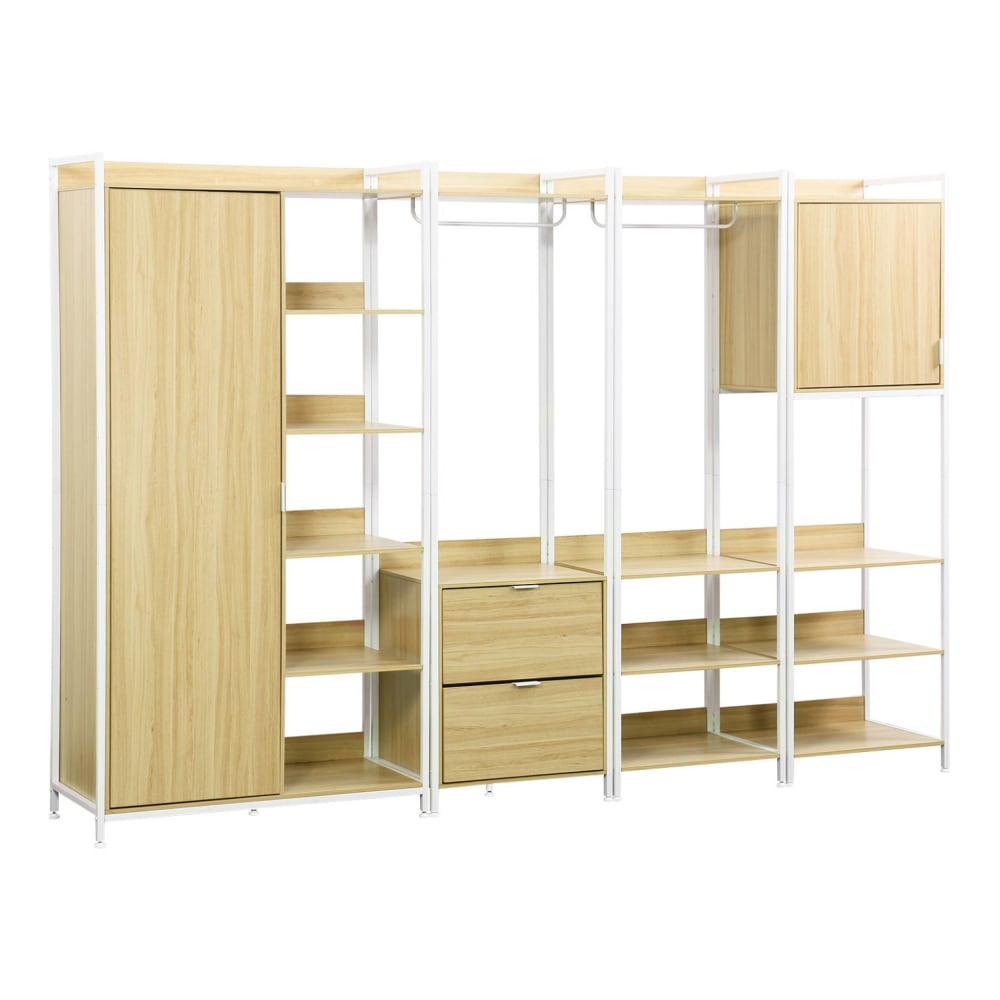 Kit dressing modulable blanc avec 4 éléments