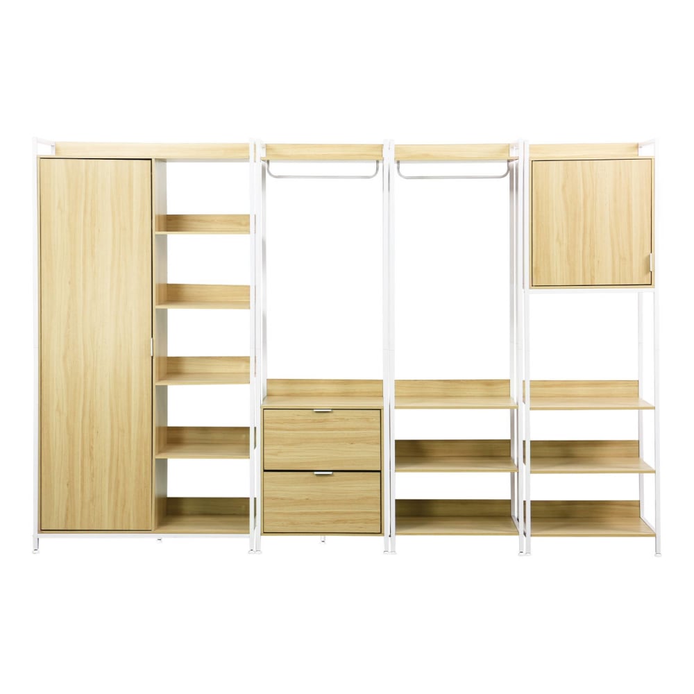 Kit dressing modulable blanc avec 4 éléments
