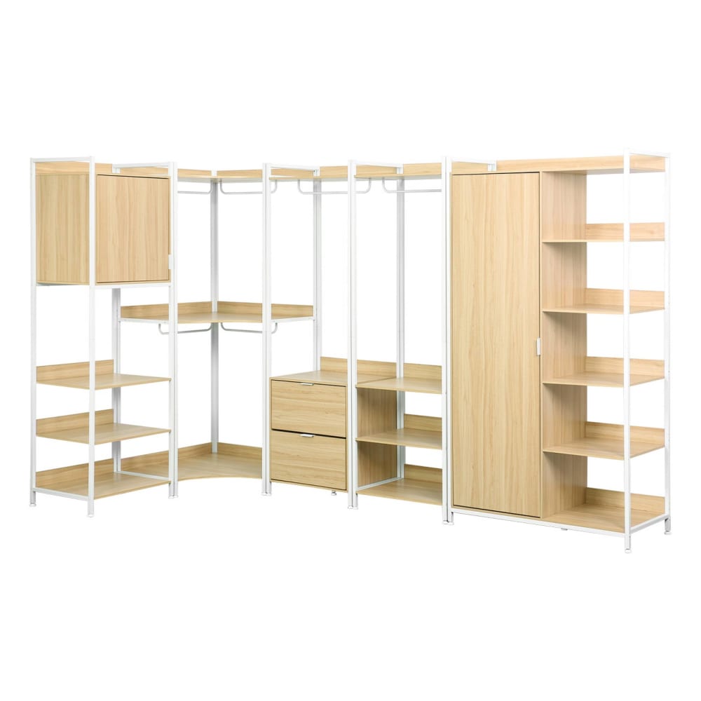 Kit dressing modulable blanc avec 5 éléments