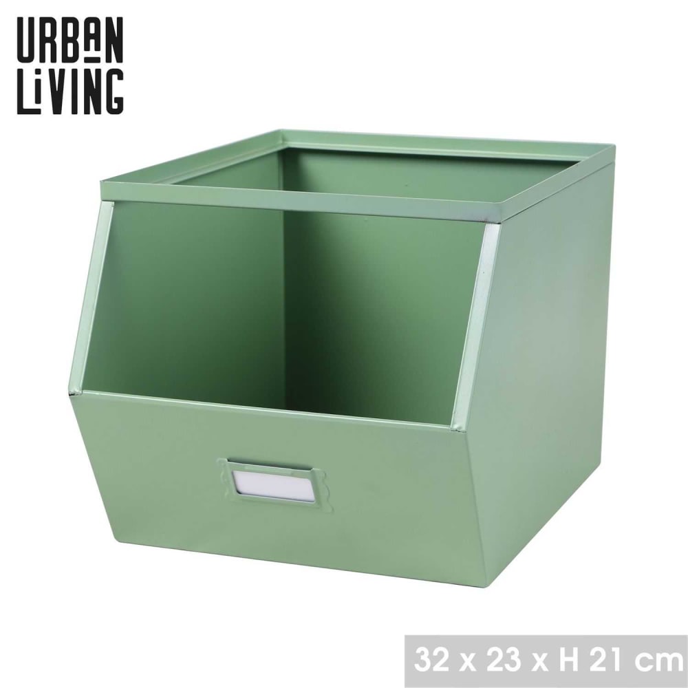 Casier de rangement avec étiquette vert - Maisons du Monde