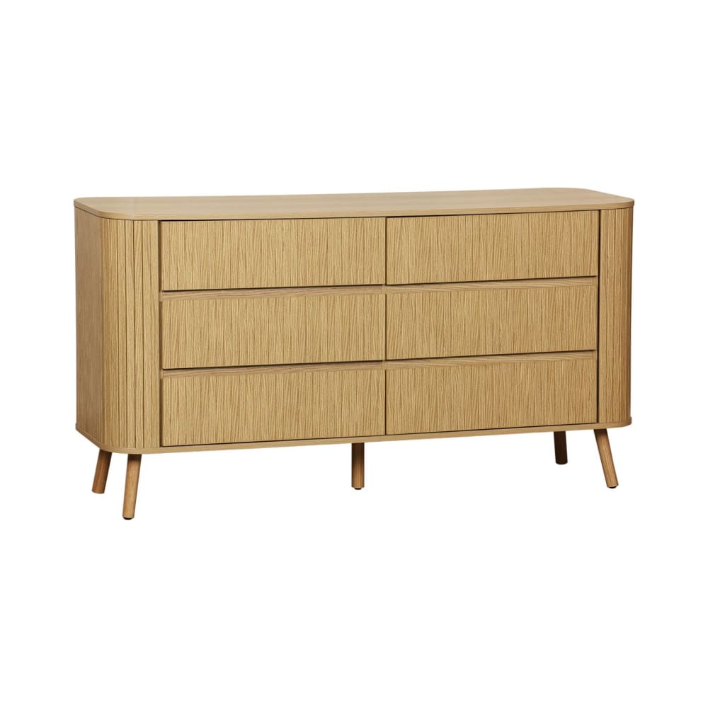Commode 6 tiroirs, décor