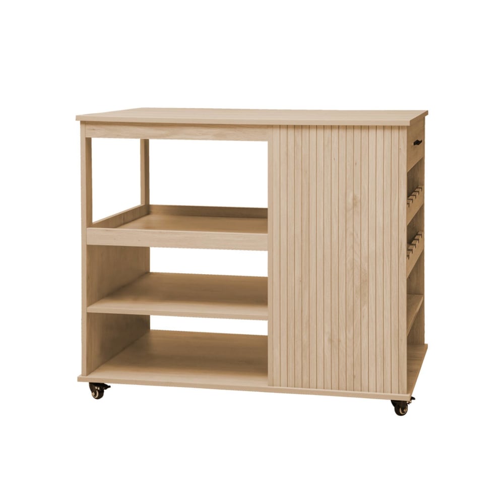 Desserte de cuisine naturelle avec range bouteilles