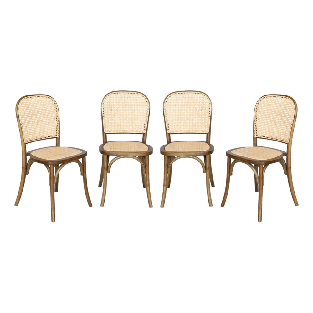 Lot de 4 chaises vintage