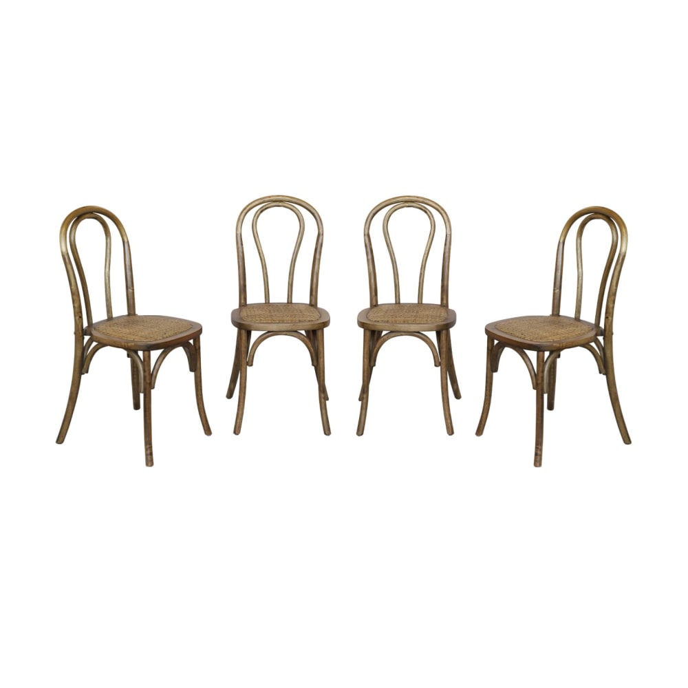 Lot de 4 chaises vintage - assise