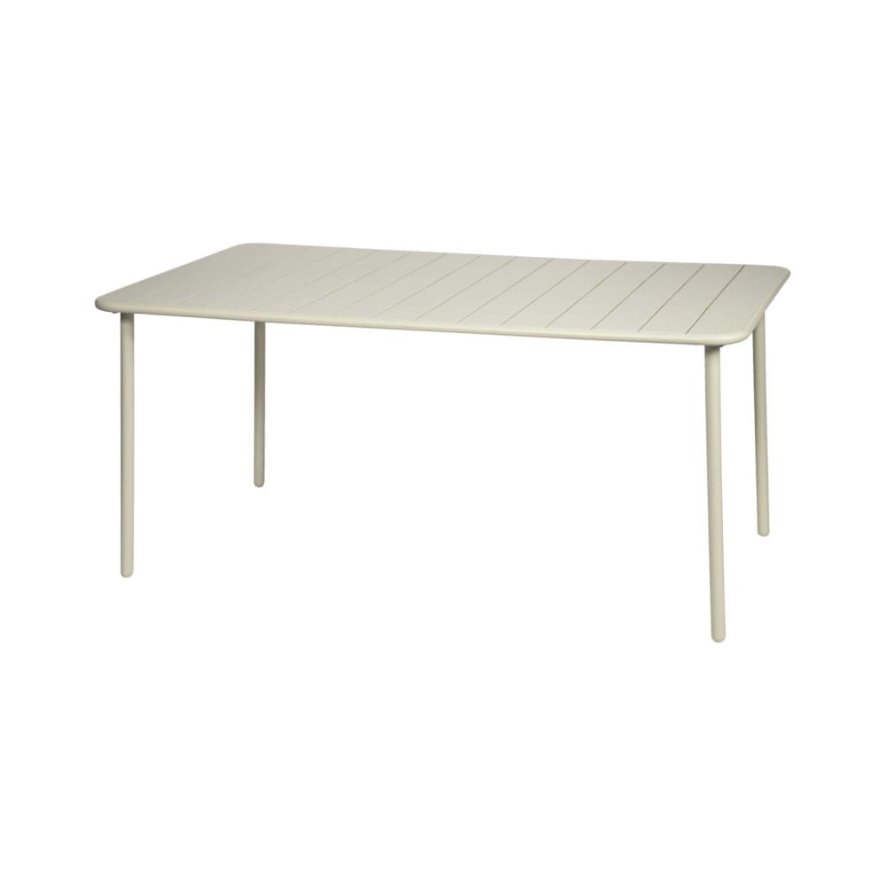 Table de jardin métal 6-8 places, beige - Maisons du Monde