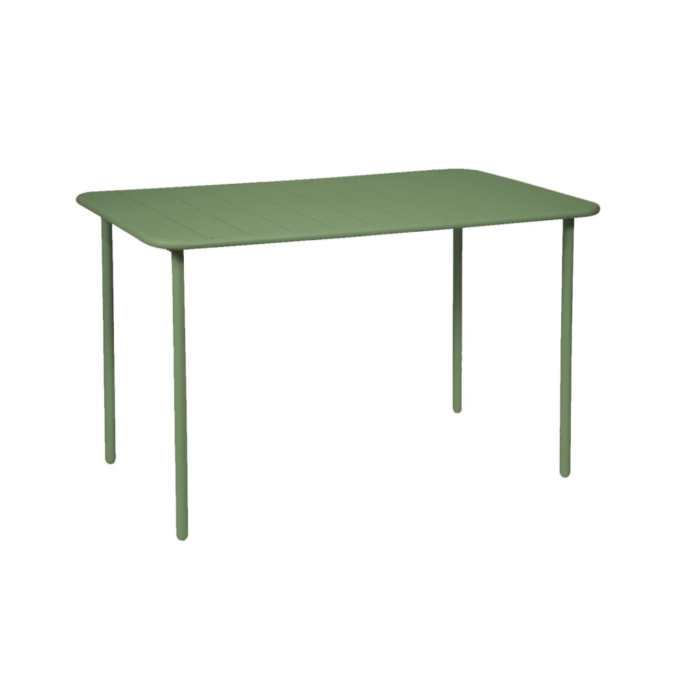 Table de jardin métal 4 places, vert - Maisons du Monde