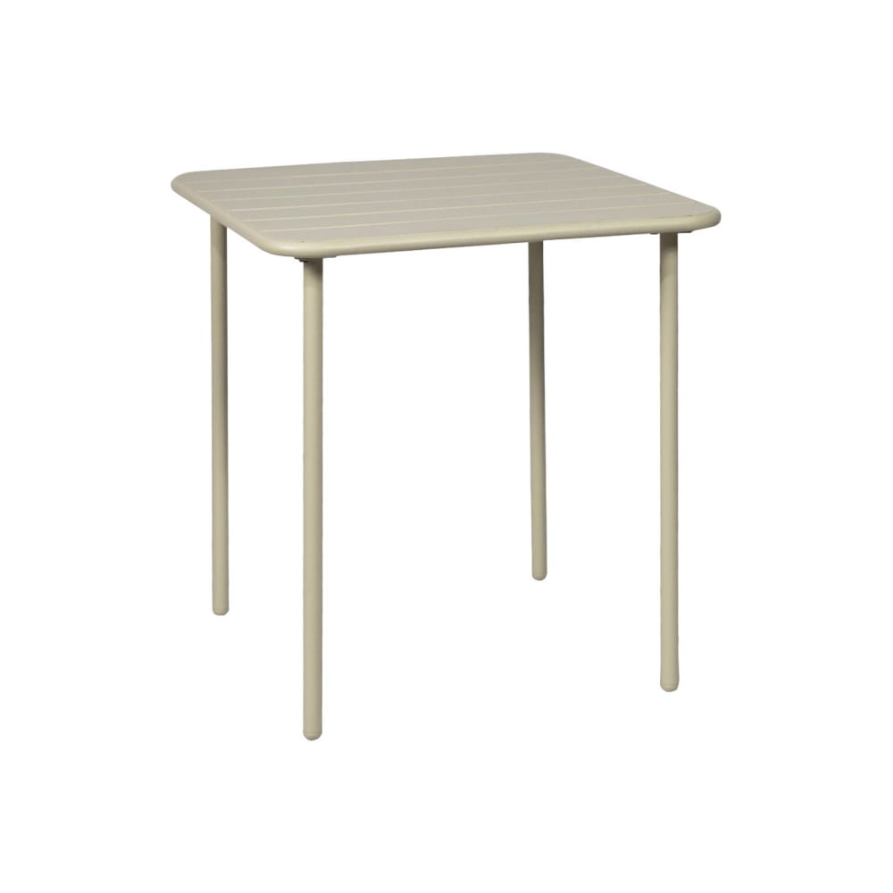 Table de jardin métal 2 places, beige - Maisons du Monde