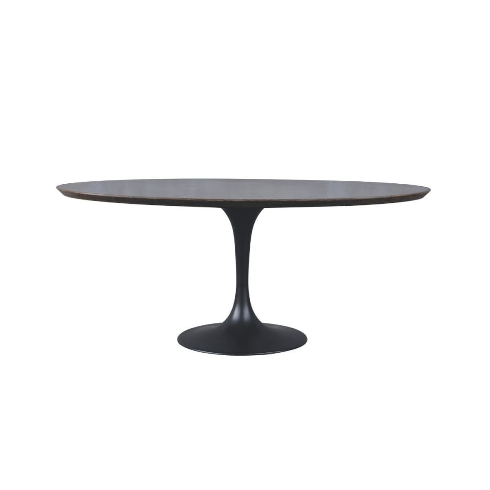 Signature Esstisch aus Eichenholz, Metall und Blaustein - L180 cm style modern Schwarz Naturstein