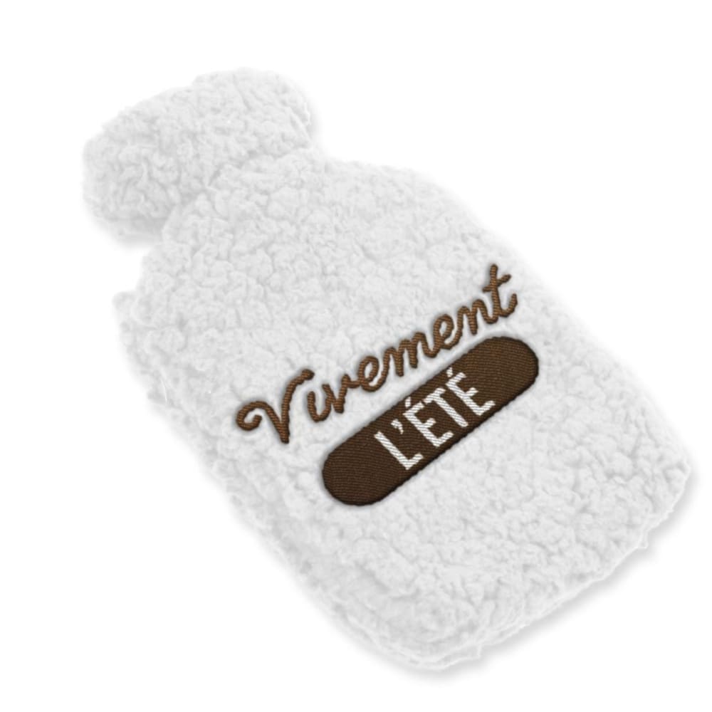 STC Bouillotte moutonneuse pour adulte beige - Pes - Polyester