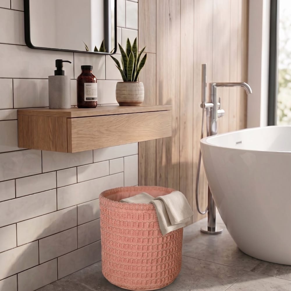Ppanier de rangement intérieur rose thé 30x30x30 - Maisons du Monde