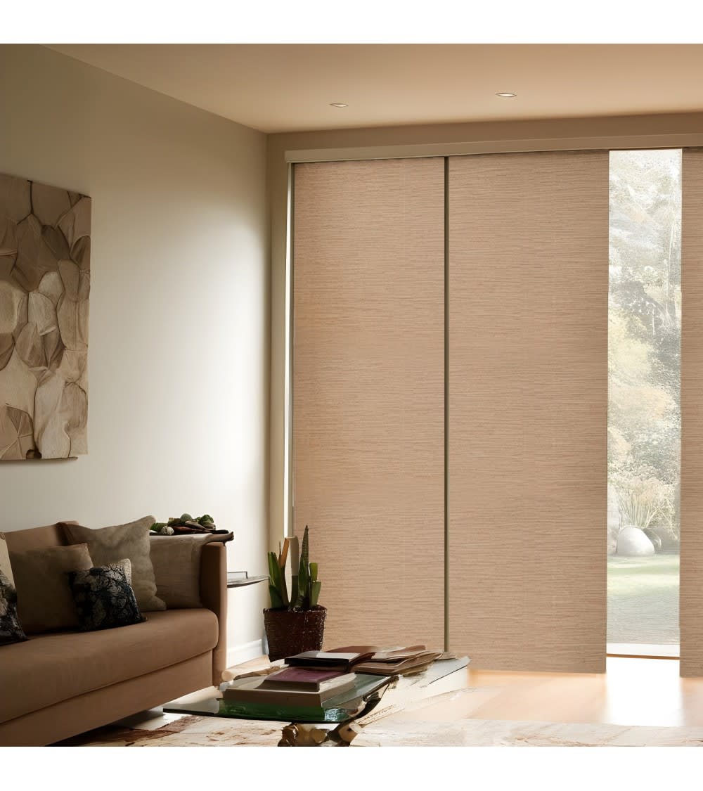 Tissu technique paroi japonaise - 60 x 245 cm - semi-occultant beige