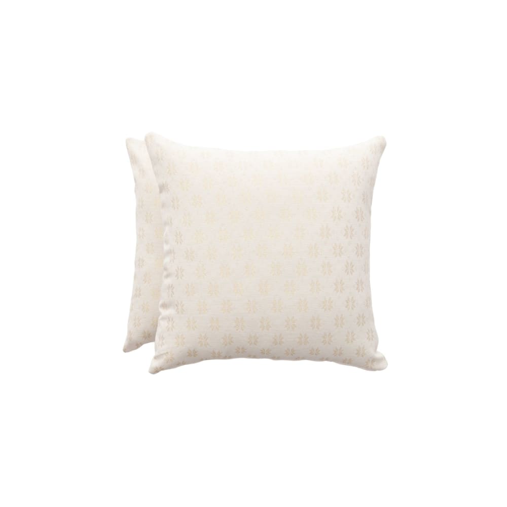 Lote 2 fundas cojín navidad jacquard algodón crudo 45x45 cm