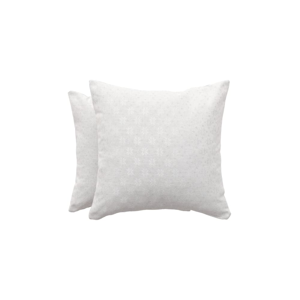 Lote 2 fundas cojín navidad jacquard algodón gris alma plata 45x45 cm