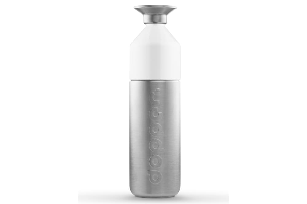 Gourde en acier inoxydable gris 1,1 l
