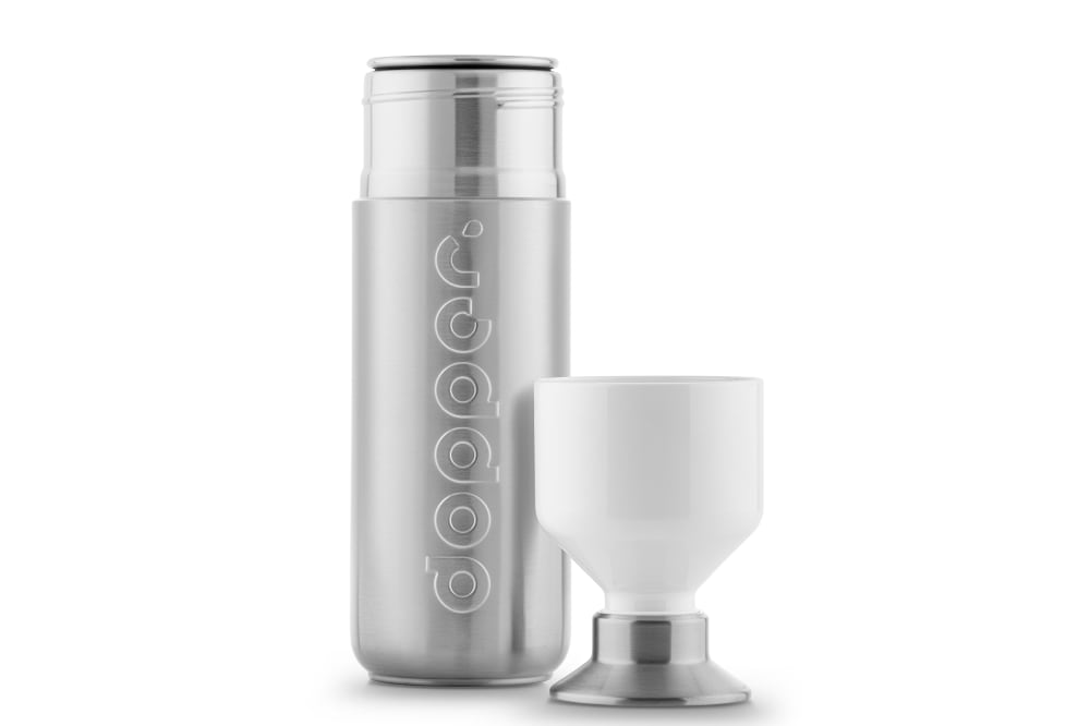 Gourde en acier inoxydable gris 800 ml - Maisons du Monde