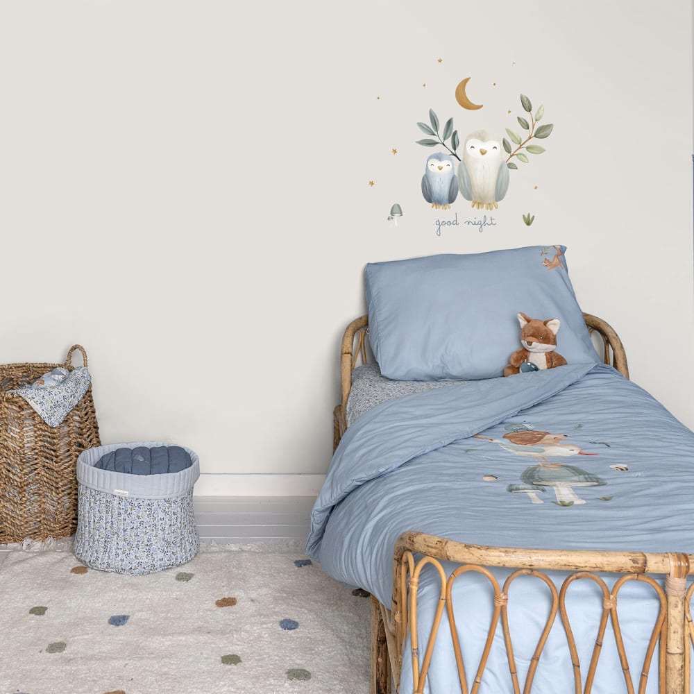 Little Dutch Stickers muraux bébé hibou 45x40cm style vintage Multicolore Papier - 40x1x45cm