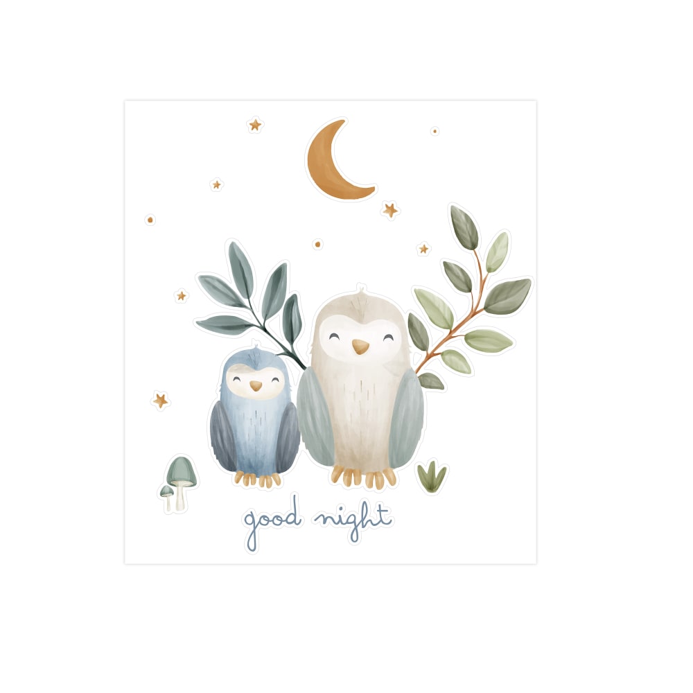 Stickers muraux bébé hibou 45x40cm - Maisons du Monde
